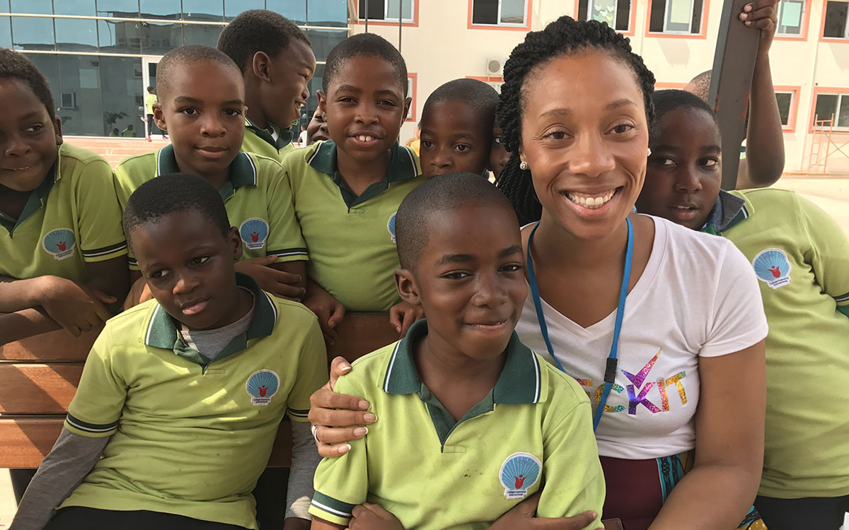 Tina Fletcher traveled to Angola with a classmate from Harvard to study the education system in Luanda